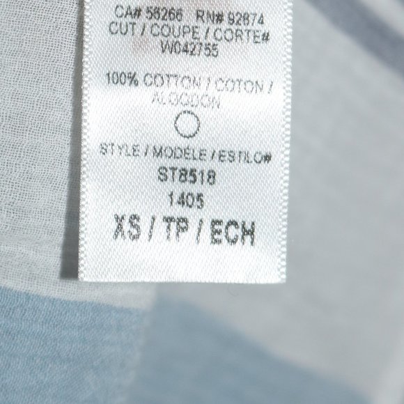 Splendid Nordstrom White Pink Blue Stripe A-Line Racer Back Cotton Gauze Tank XS - Picture 6 of 6